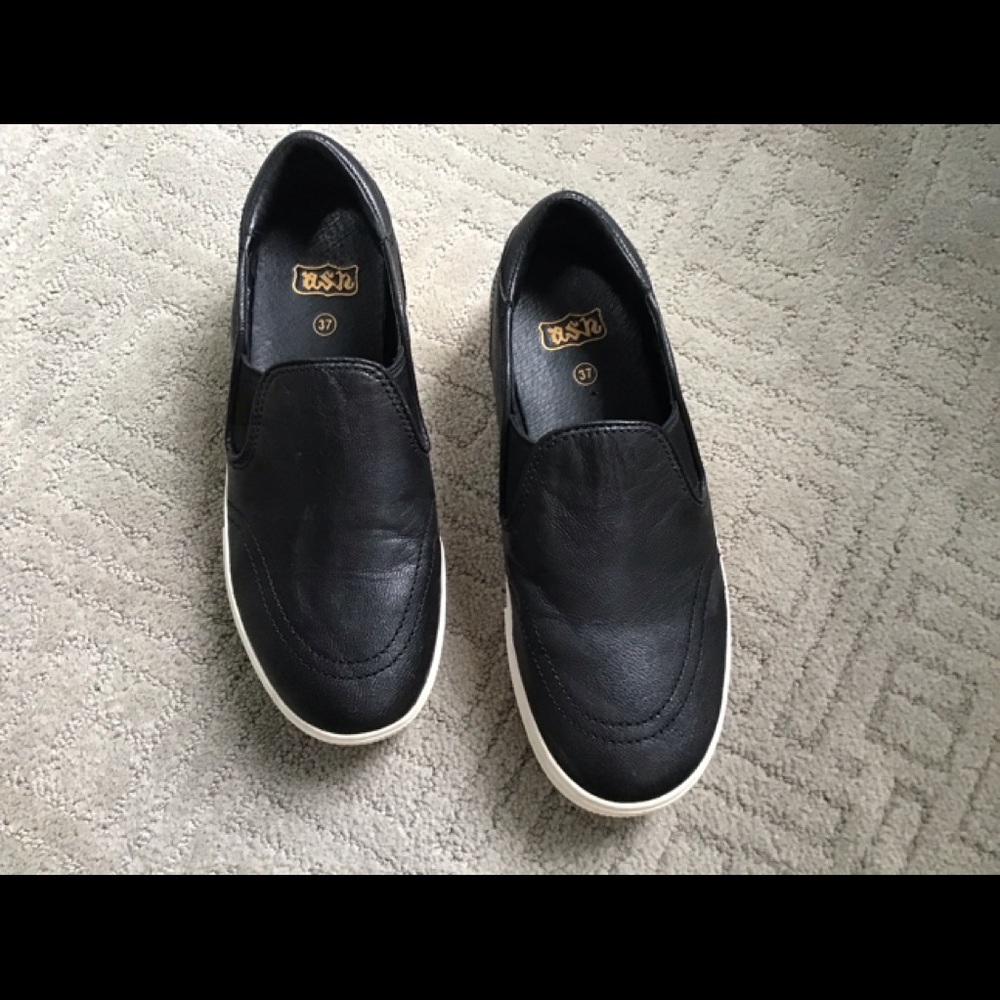 Ash black slip on sneakers size 37